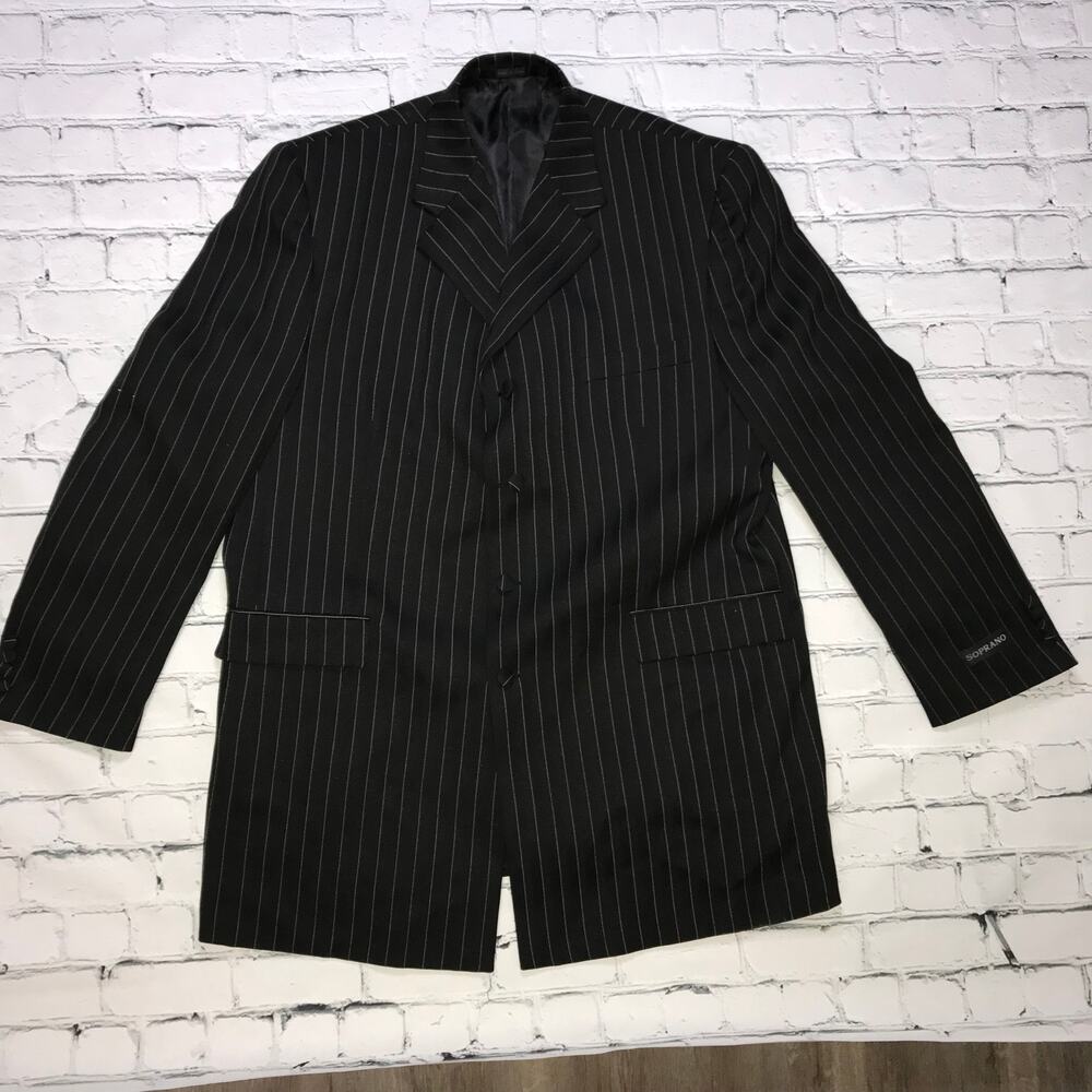 SOPRANO Striped Black Blazer